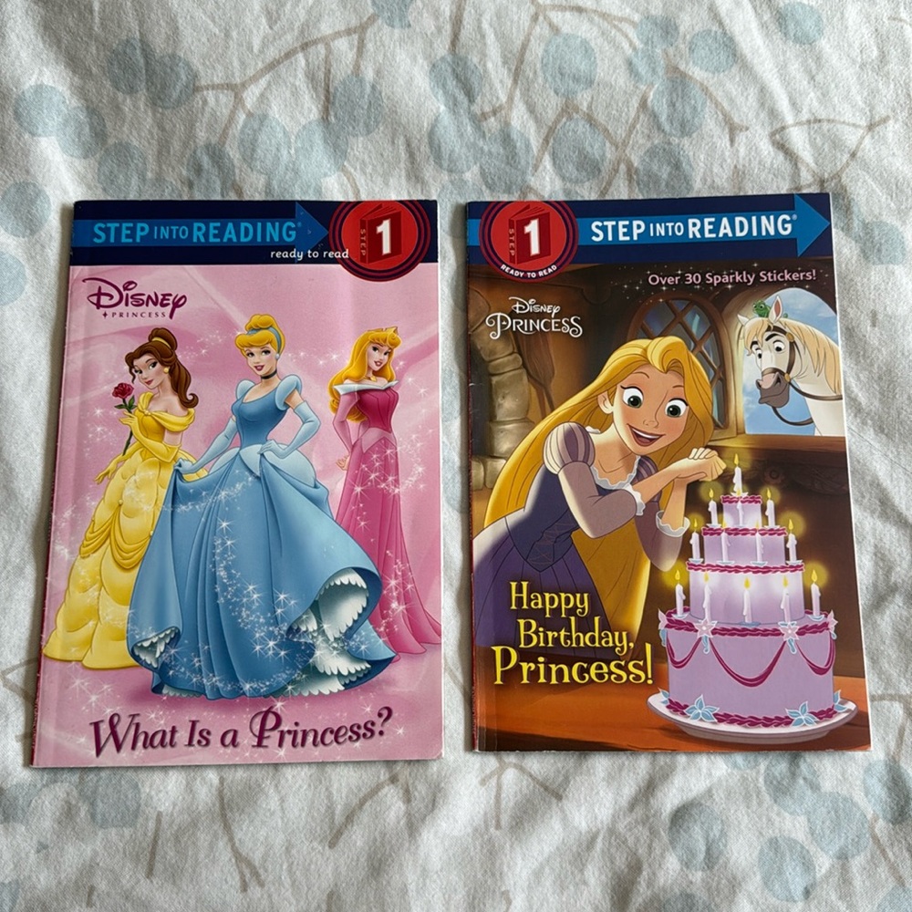Step Into Reading Disney Princess Level 1 Pre-K / K Book Bundle